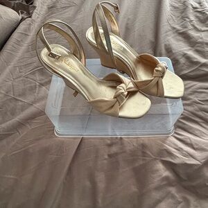 Lilly Pulitzer Emmie Wedge. NWOT/never worn—marks on soles from trying on.